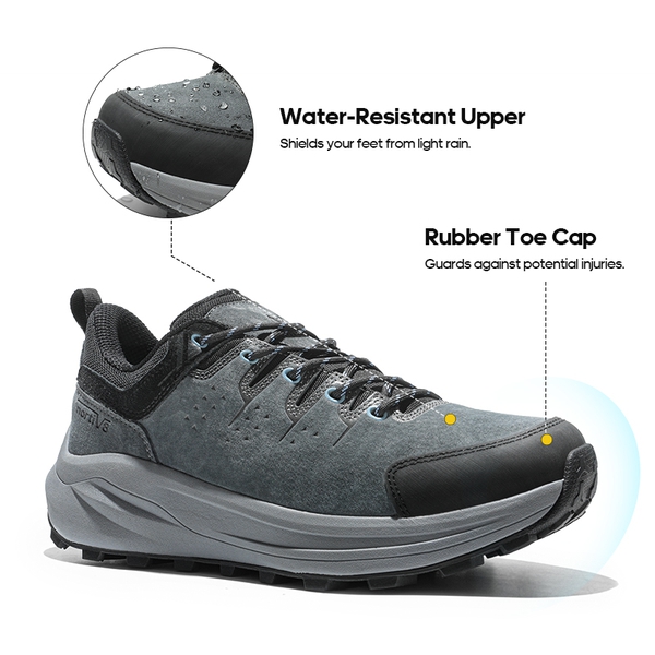 Men's Lightweight Breathable Hiking Shoes  - DARK GREY - 3